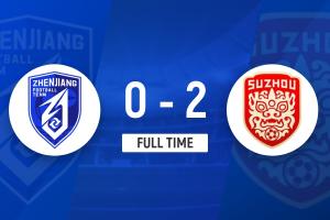 蘇超-蘇州隊2-0客勝鎮江隊 4輪不敗暫升第3 鎮江隊開賽6連敗墊底