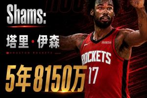 火箭若調整伊森合同結構+交易DFS有望退出一奢 甚至免交奢侈稅！