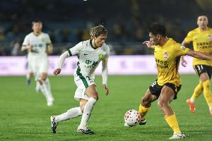 主場2-1力克海港後，青島西海岸在中超聯賽已經13輪不敗