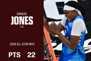 大滿貫！瓊奎爾·瓊斯拿過MVP+FMVP+AMVP+總裁杯MVP WNBA曆史首人