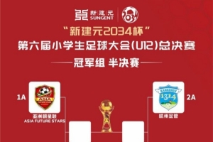 2034杯半決賽：亞洲明星聯vs中國足球小將紅隊、杭州足管vs西海岸